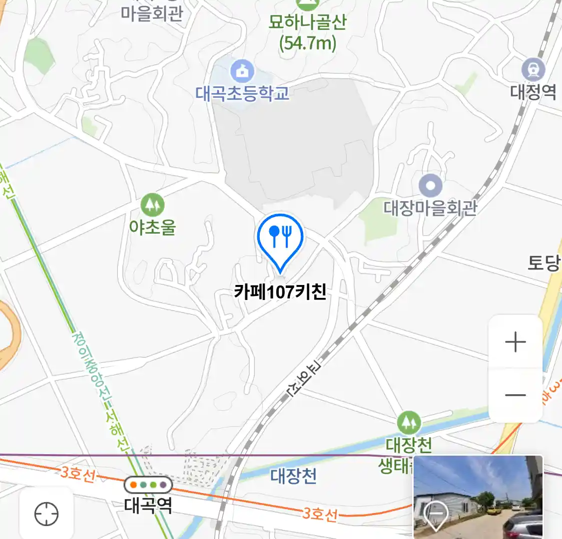 카페107키친 위치