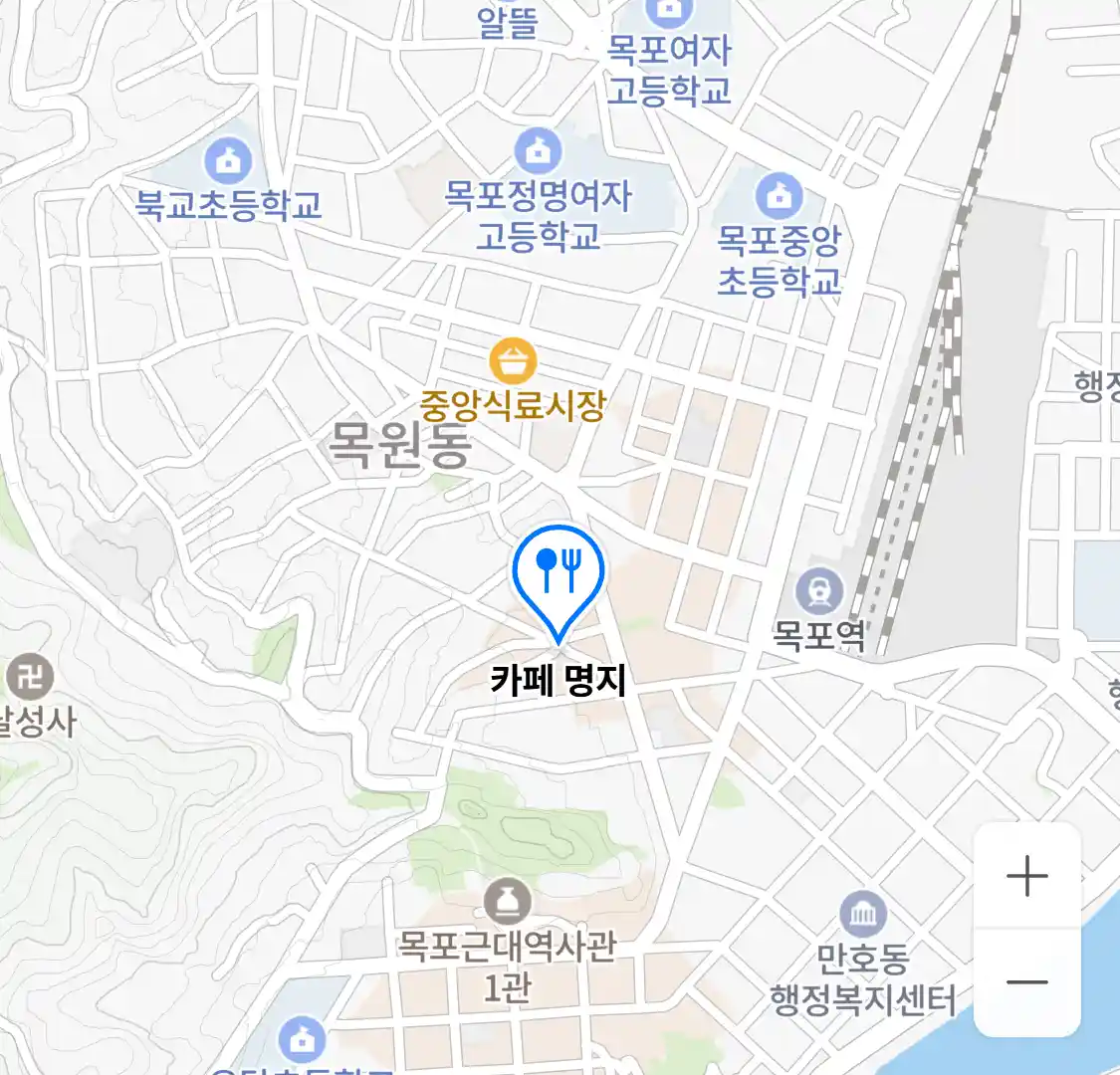 카페 명지 지도