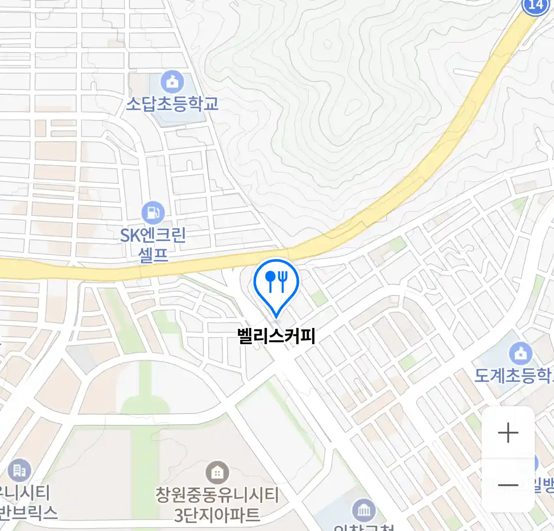 벨리스커피 위치 지도