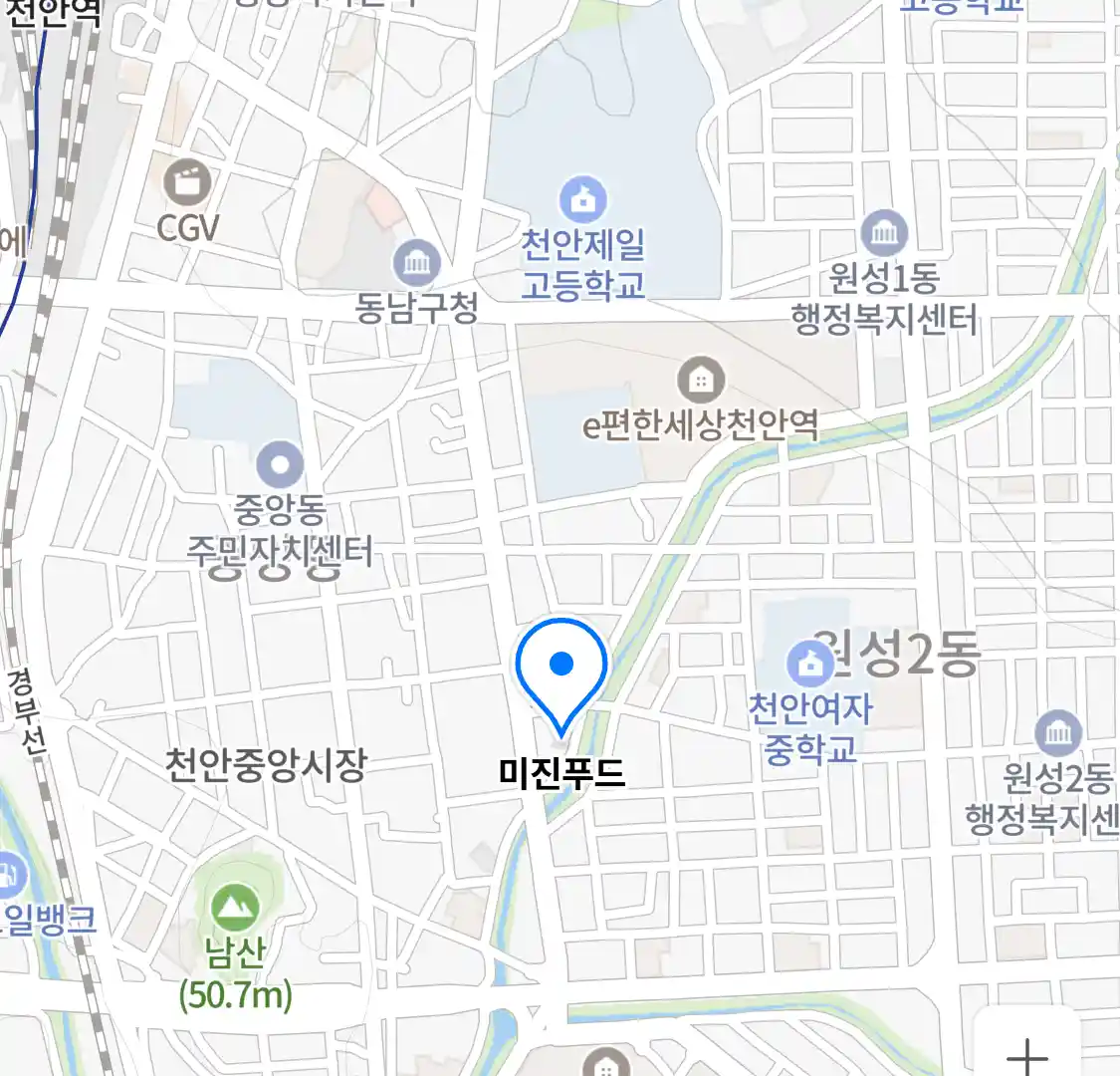 미진푸드 위치
