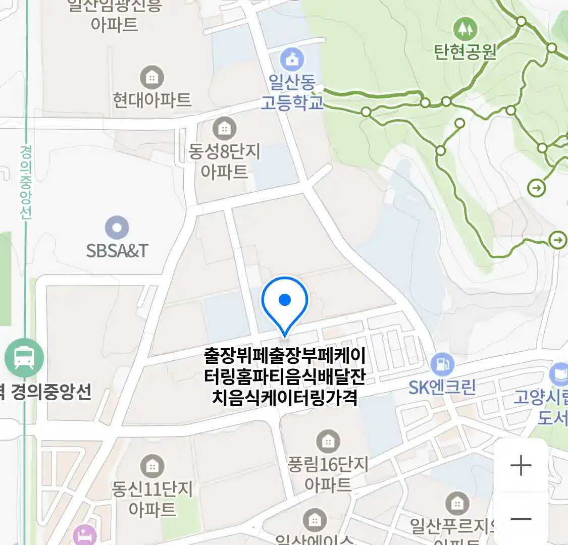 출장뷔페출장부페케이터링홈파티음식배달잔치음식케이터링가격 (중산동) 위치
