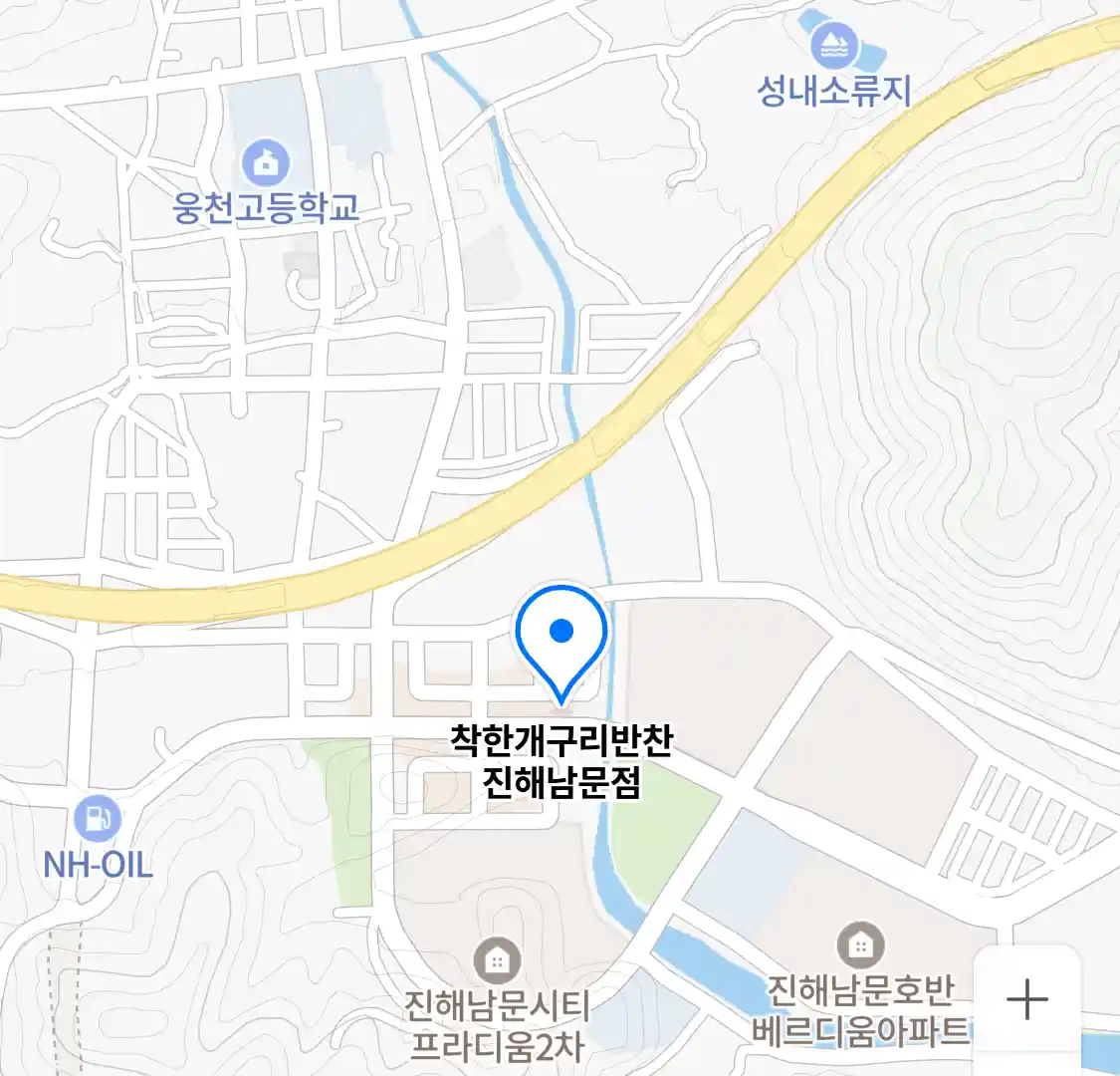 착한개구리반찬 진해남문점 위치