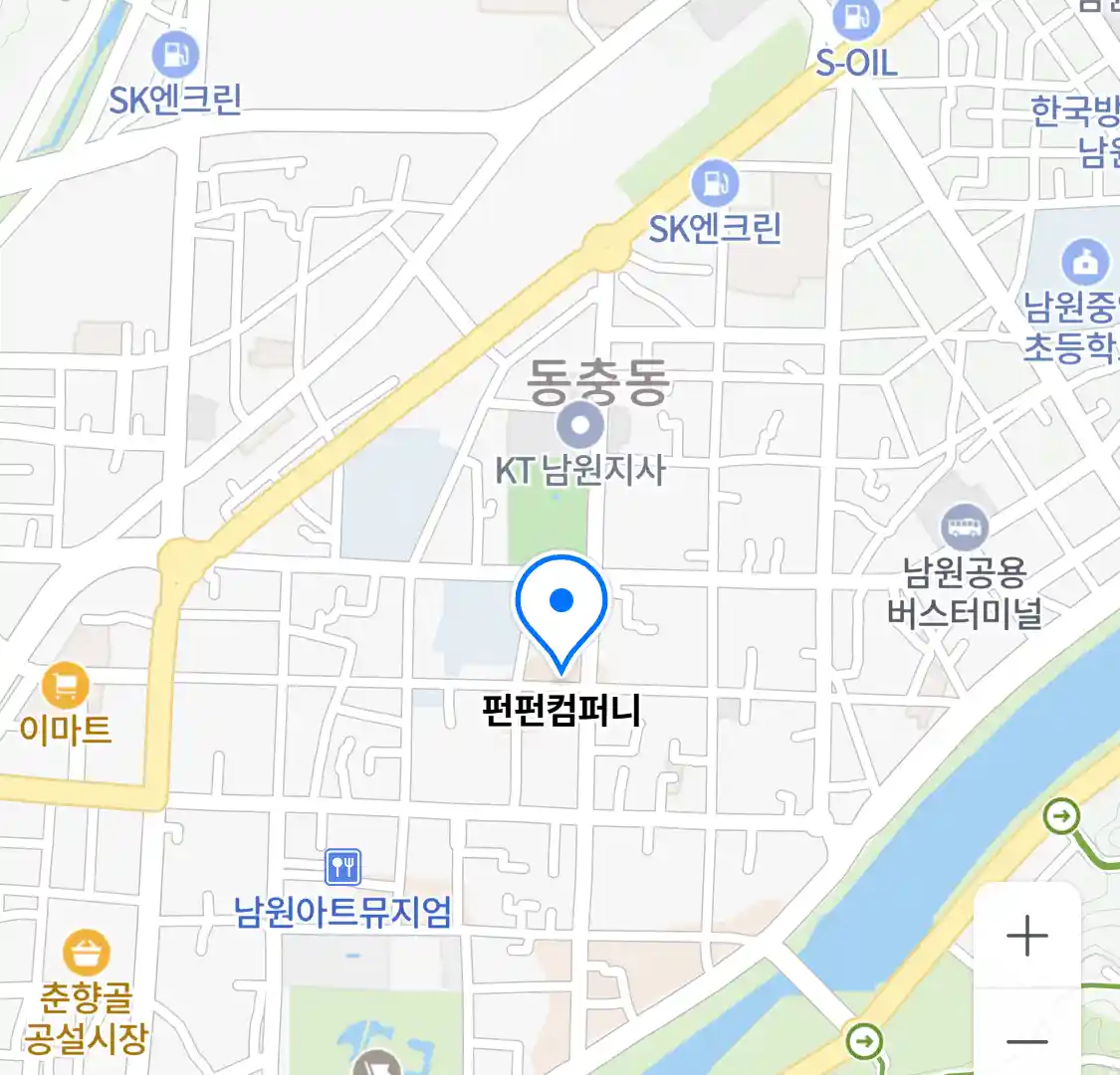 남원시 천거동 케이터링 펀펀컴퍼니 위치