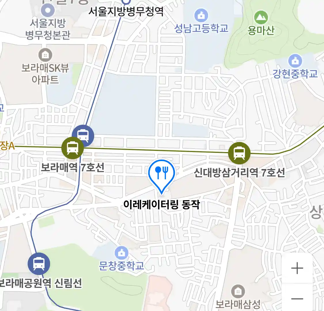 이레케이터링 동작 위치