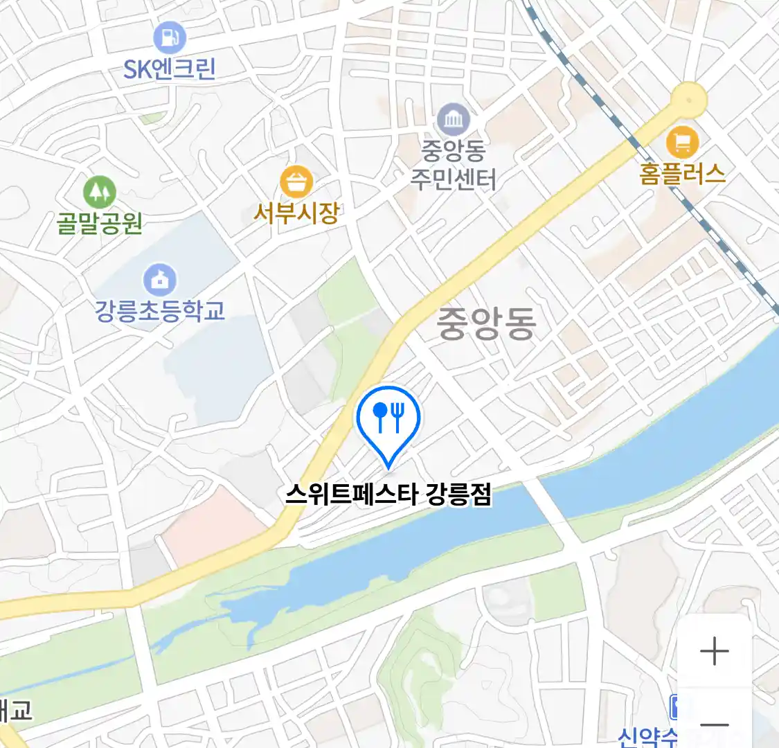 스위트페스타 강릉점 위치