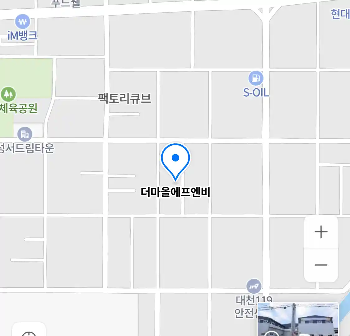 더마을에프엔비 위치