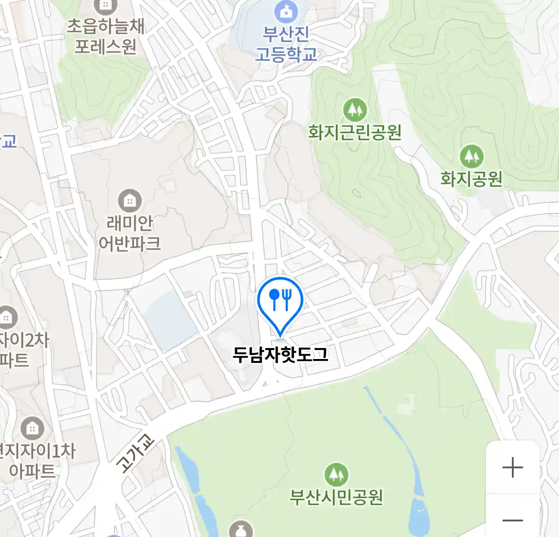 두남자핫도그 위치